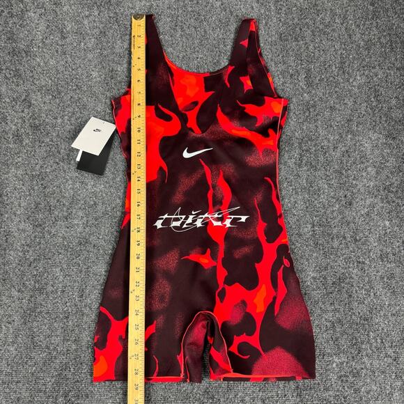 Nike Megan Thee Stallion Bodysuit Women's Size S (Small) Red Jumpsuit Sporty NEW - Picture 8 of 12